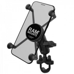 Pack complet RAM MOUNTS X-Grip bras court fixation en U sur guidon - smartphones L/XL
