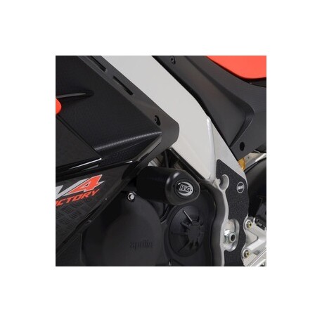 Tampons de protection R&G RACING Aero noir Aprilia RSV4 1100 Factory