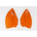 Plaques latérales UFO orange - KTM LC4 640 / SMC 660