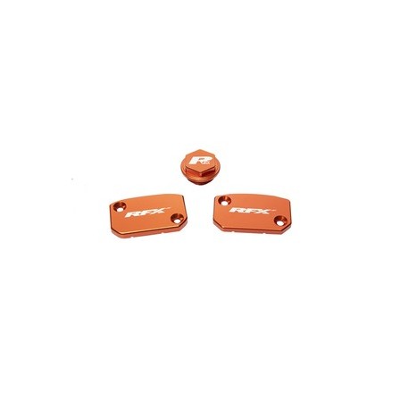 Jeu de bouchons de réservoir RFX Pro (Orange) - KTM SX/SXF (Frein et embrayage Brembo)