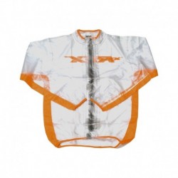Veste de pluie RFX sport (Transparent/Orange) - taille enfant S (6-8 ans)