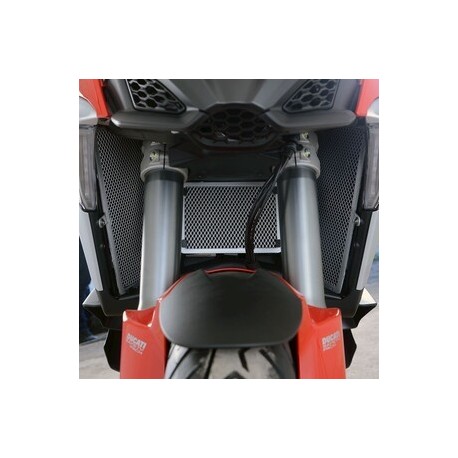 Protection de radiateur R&G RACING rouge - Ducati Multistrada V4S