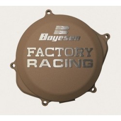 Couvercle de carter d'embrayage BOYESEN Factory Racing alu couleur magnésium Yamaha YZ125