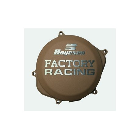 Couvercle de carter d'embrayage BOYESEN Factory Racing alu couleur magnésium Honda CR250R/500R