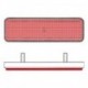 Catadioptre V PARTS rectangle 96x27mm rouge