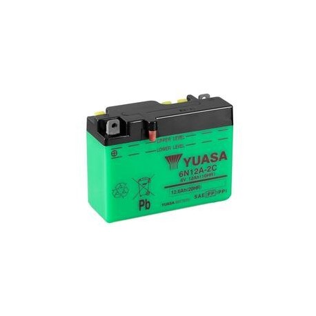 Batterie YUASA conventionnelle sans pack acide - 6N12A-2C/B54-6