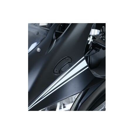 Cache-orifices rétroviseur R&G RACING noir Kawasaki ZX-10R