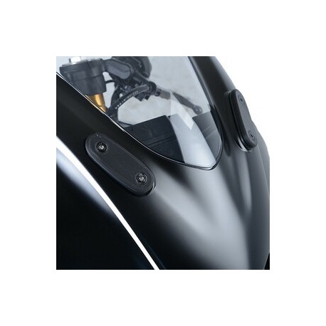 Cache orifices rétroviseur R&G RACING noir Yamaha YZF-R125