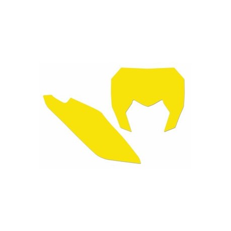 Fonds de plaque BLACKBIRD jaune Sherco SE/SE-F
