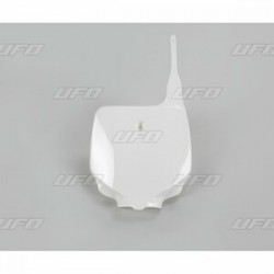 Plaque numéro frontale UFO blanc Kawasaki