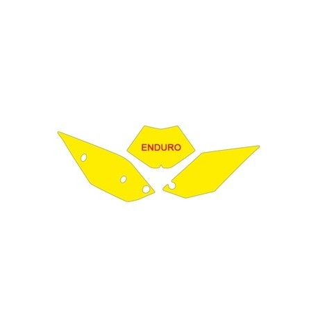 Fonds de plaque BLACKBIRD Enduro jaune Beta RR