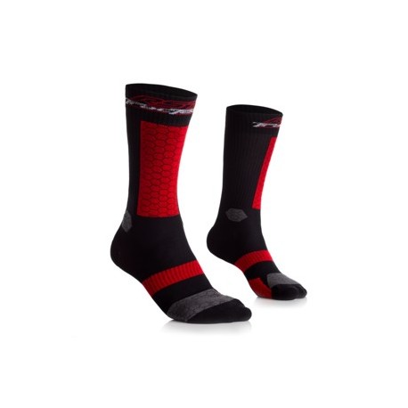 Chaussettes RST Tractech noir/rouge taille S
