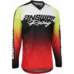 Maillot ANSWER A22 Syncron Prism rouge/jaune fluo taille S