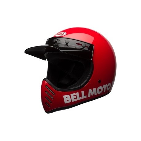 Casque BELL Moto-3 Classic - Rouge brillant