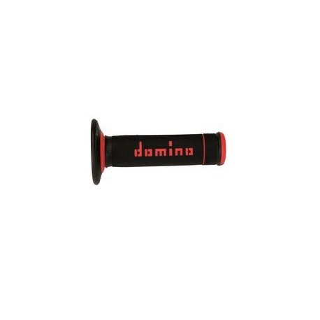 Revêtements de poignées DOMINO A190 Off-Road X-Treme noir/rouge