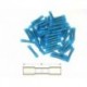 Bout à bout à sertir thermo-rétractable BIHR Ø1,5/2,5mm² - 50pièces transparent bleu
