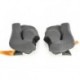 Mousses de joues ARAI Dry-Cool FCS 25mm pour casques RX-7 GP/Quantum (ép. standard L) & Quantum-ST/Quantum-ST PRO...