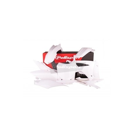 Kit plastique POLISPORT blanc Honda CRF250F/CRF450F