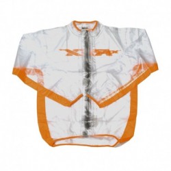 Veste de pluie RFX sport (Transparent/Orange) - taille enfant M (8-10 ans)