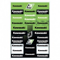 Planche de stickers BLACKBIRD PVC - Kawasaki