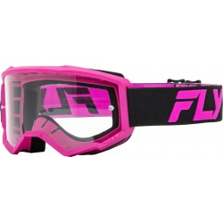 Masque FLY RACING Focus noir/rose - écran clair
