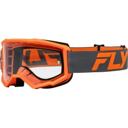 Masque FLY RACING Focus anthracite/orange - écran clair