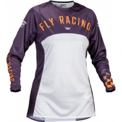 Maillot femme FLY RACING Lite - Deep Purple/blanc/Neon Coral