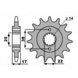 Pignon PBR acier standard 2094 - 520
