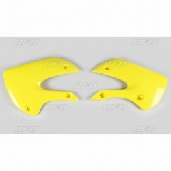 Ouïes de radiateur UFO jaune Suzuki RM65