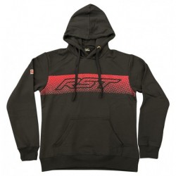 Hoodie RST Gravel - noir/rouge taille L