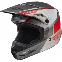 Casque FLY RACING Kinetic Drift - Charcoal/gris/rouge