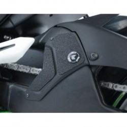 Adhésif anti-frottement R&G RACING bras oscillant/protection silencieux noir 3 pièces Kawasaki H2/H2R