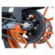 Protège couronne R&G RACING aluminium orange KTM RC125/200/390
