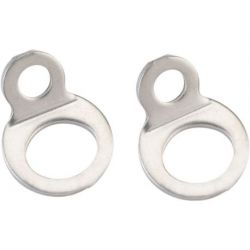 BOLT-ON STRAP RINGS SILVER