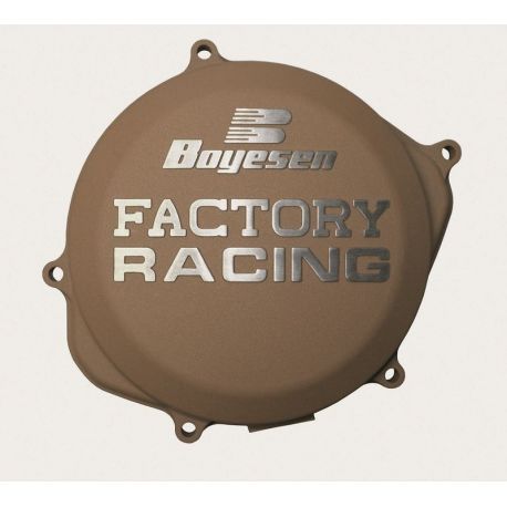 Couvercle de carter d'embrayage BOYESEN Factory Racing alu couleur magnésium Kawasaki KX450F