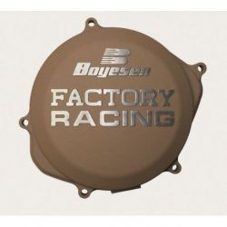 Couvercle de carter d'embrayage BOYESEN Factory Racing alu couleur magnésium Honda CRF250X