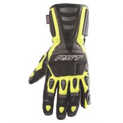 Gants RST Storm CE Waterproof touring cuir/textile jaune fluo Taille S