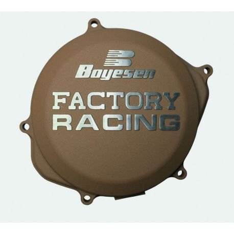 Couvercle de carter d'embrayage BOYESEN Factory Racing alu couleur magnésium Honda CRF450R/RX