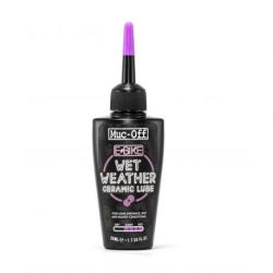 Lubrifiant chaîne MUC-OFF eBIKE Wet Weather Ceramic Lube conditions humides 50ml