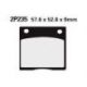 Plaquettes de frein NISSIN 2P-235NS semi-métallique Suzuki GSX750F