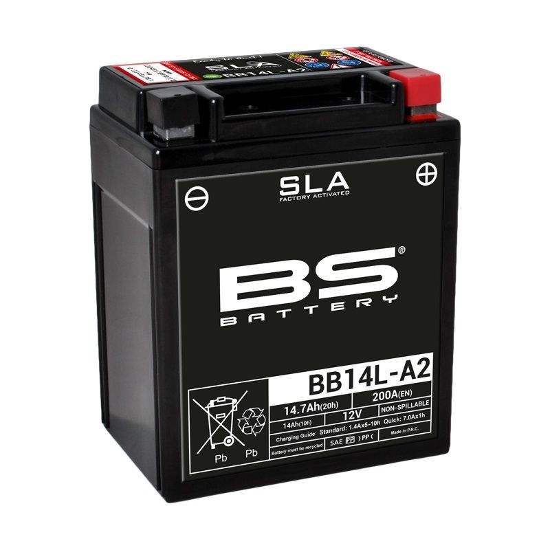 Batterie BS BATTERY SLA sans entretien activé usine - BTX14AHL / BB14L-A2/B2