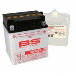 Batterie BS BATTERY BB30CL-B haute performance livrée avec pack acide