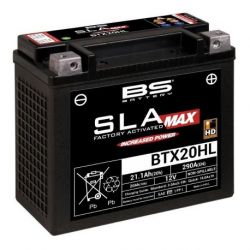 Batterie BS BATTERY BTX20HL SLA Max sans entretien activée usine SPECIAL HARLEY DAVIDSON 20Ah