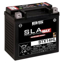 Batterie BS BATTERY BTX14HL SLA Max sans entretien activée usine SPECIAL HARLEY DAVIDSON 14Ah
