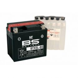 Batterie BS BATTERY BTX5L-BS sans entretien livrée avec pack acide