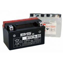 Batterie BS BATTERY BTX7A-BS sans entretien livrée avec pack acide
