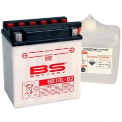 Batterie BS BATTERY BB10L-B2 haute performance livrée avec pack acide