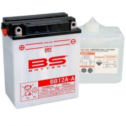 Batterie BS BATTERY BB12A-A haute performance livrée avec pack acide
