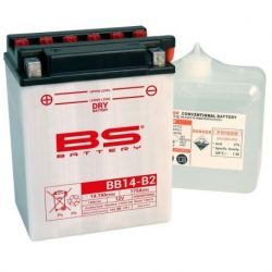 Batterie BS BATTERY BB14-B2 haute performance livrée avec pack acide