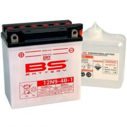 Batterie BS BATTERY 12N9-4B-1 conventionnelle livrée avec pack acide